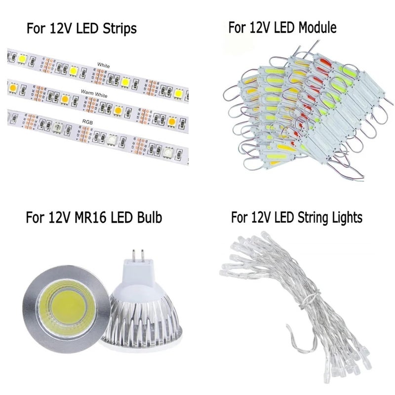 مشغل LED مقاوم للماء 6 واط 7 واط مزود طاقة 9 فولت 12 فولت تيار مستمر لشريط الإضاءة كشاف ضوئي معدات أمنية - Image 3